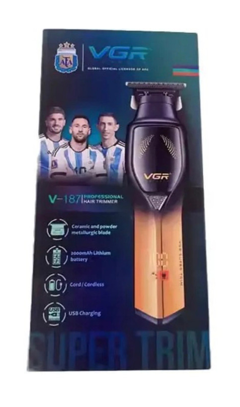 ماشین اصلاح وی جی آر مدل V-187 با تیغه سرامیک و برش مستقیم